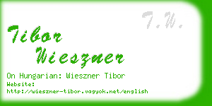 tibor wieszner business card